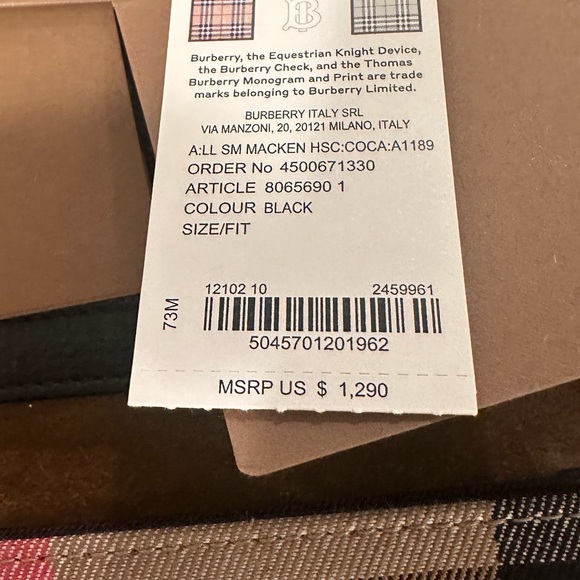 Burberry Black and Brown Crossbody Bag with Gold Accent - Picture 4 of 15